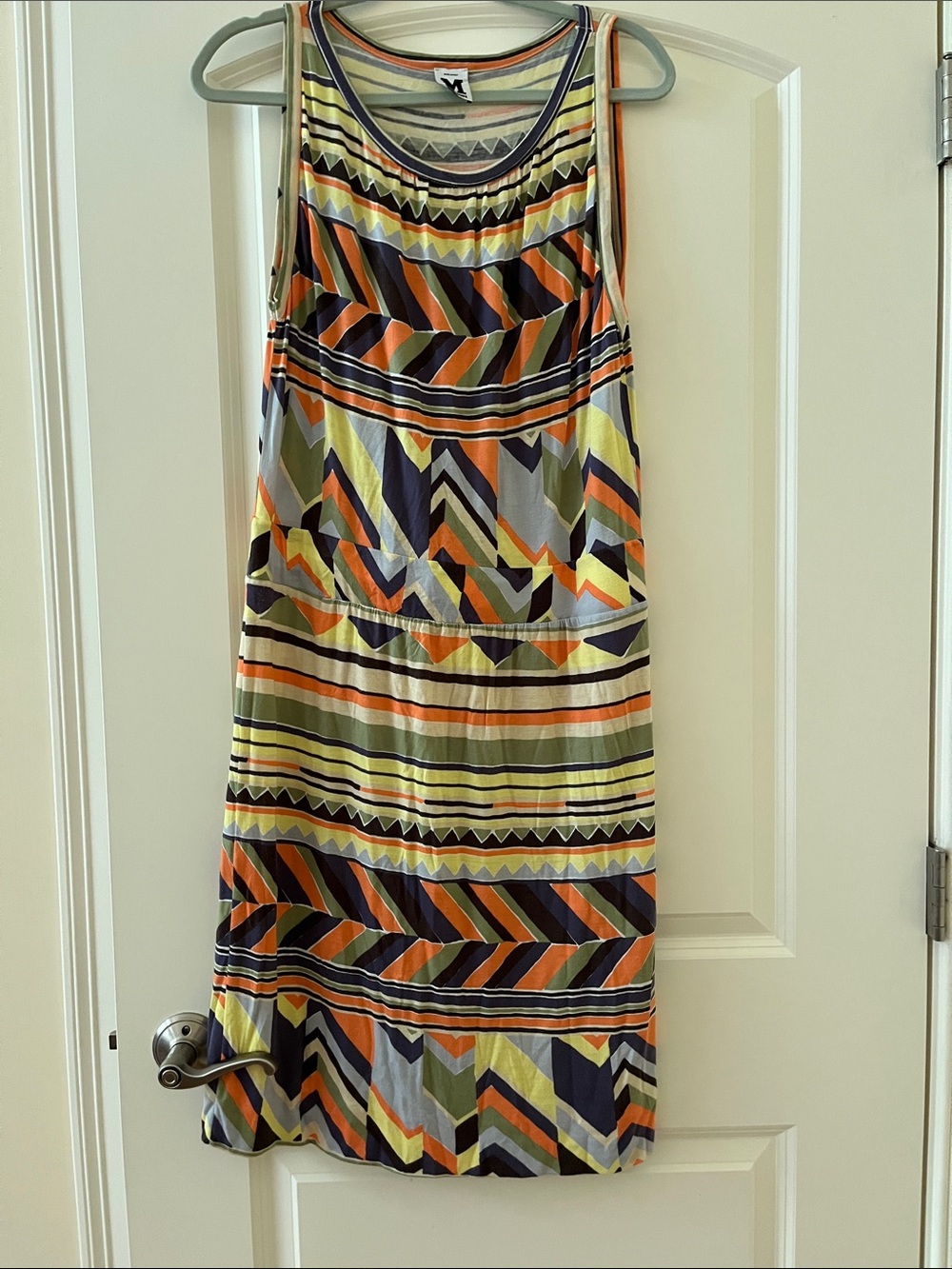 Missoni Pastel Striped Knit dress in Mint, Peach & yellow